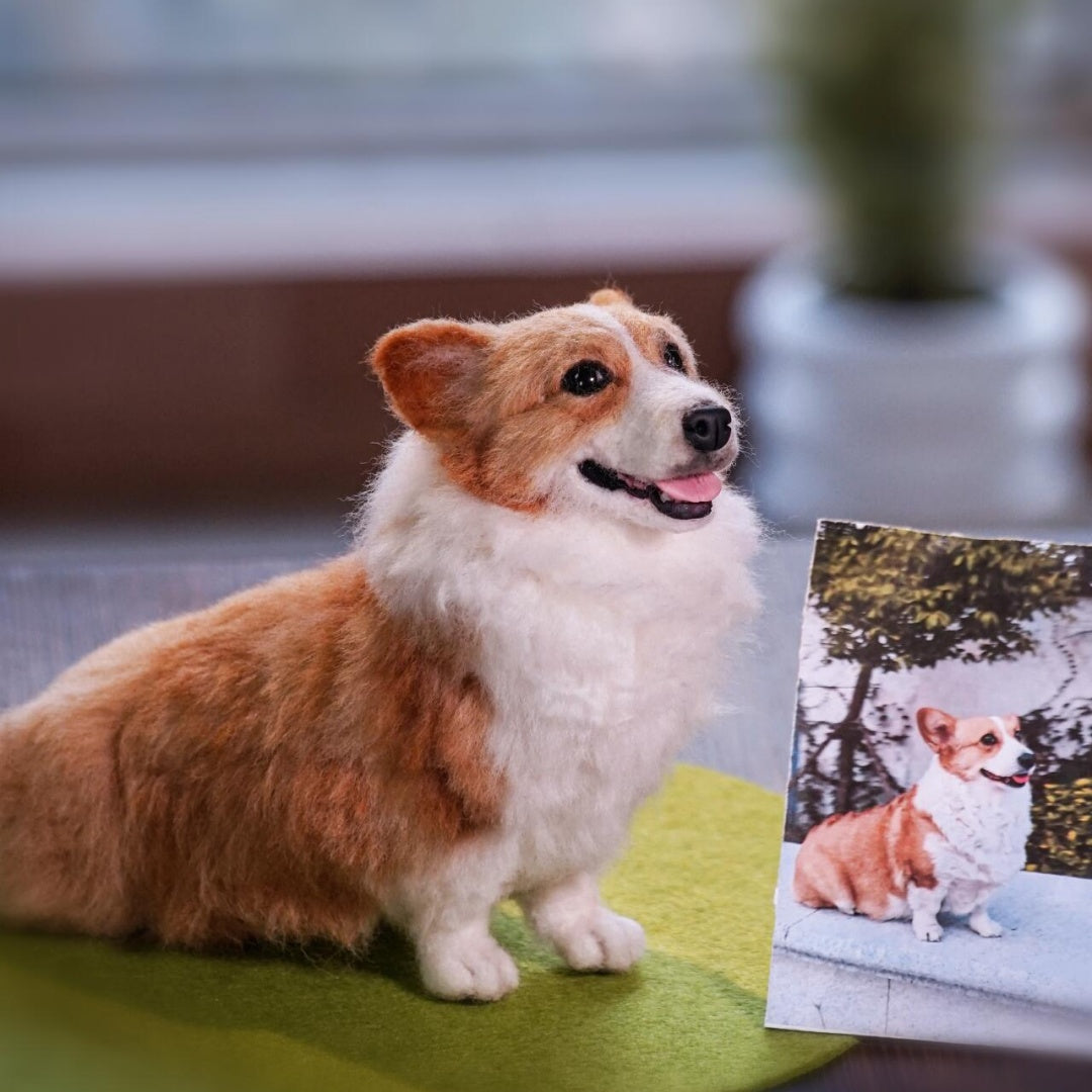 Custom Full Body Figurine Needle Felted Pet | Handmade Pet Memorial Gifts