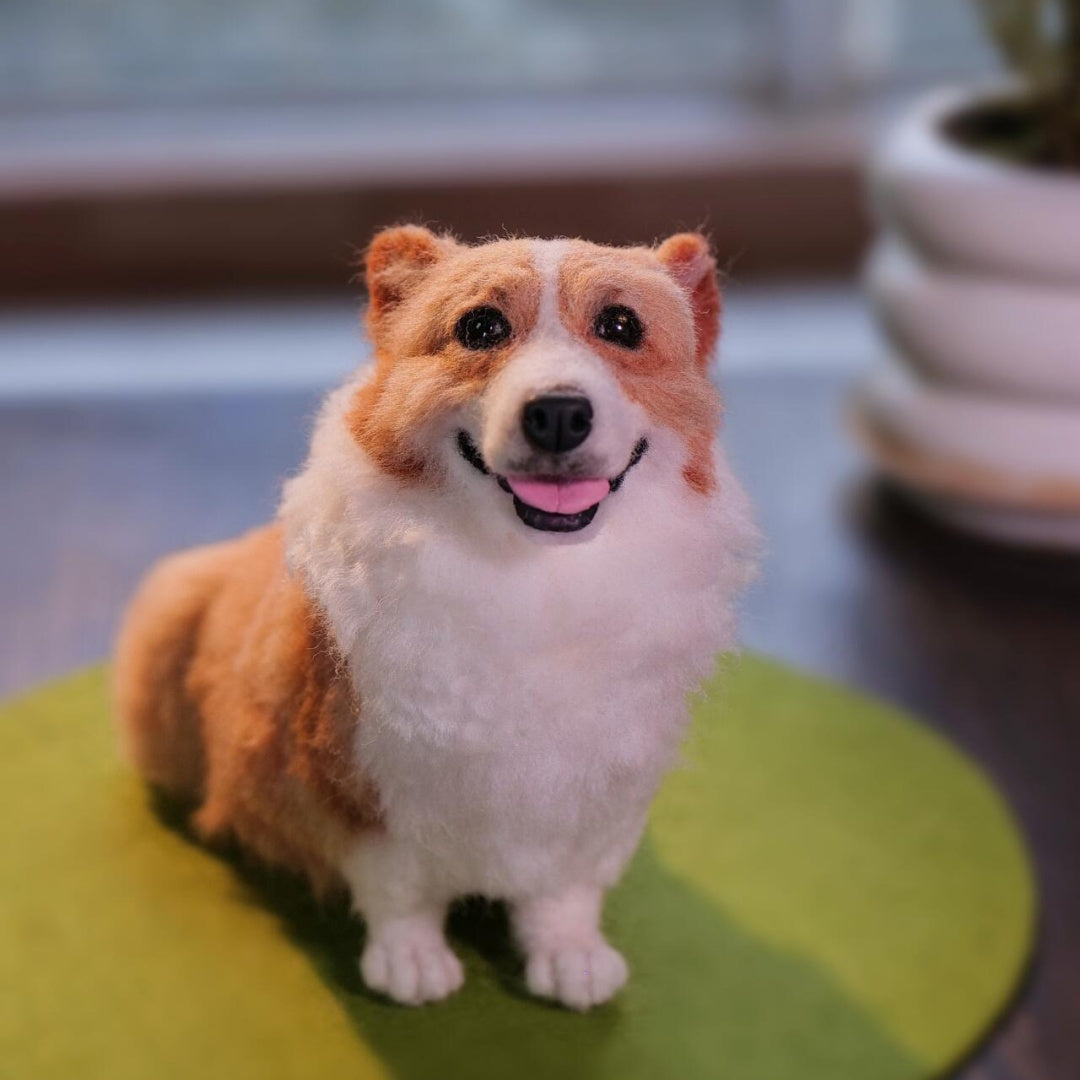 Custom Full Body Figurine Needle Felted Pet | Handmade Pet Memorial Gifts
