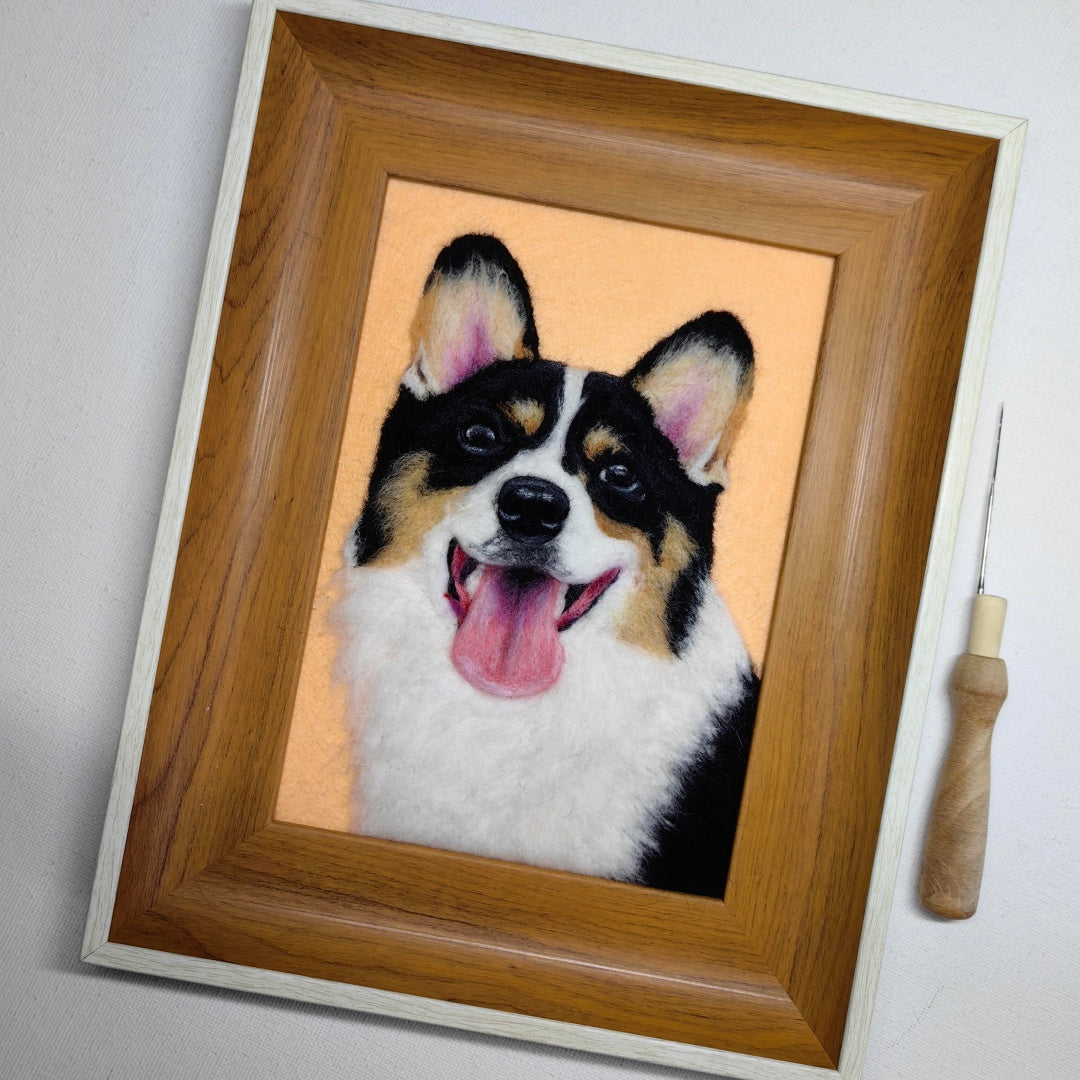 Wool felt Pet Photo Frame Portrait