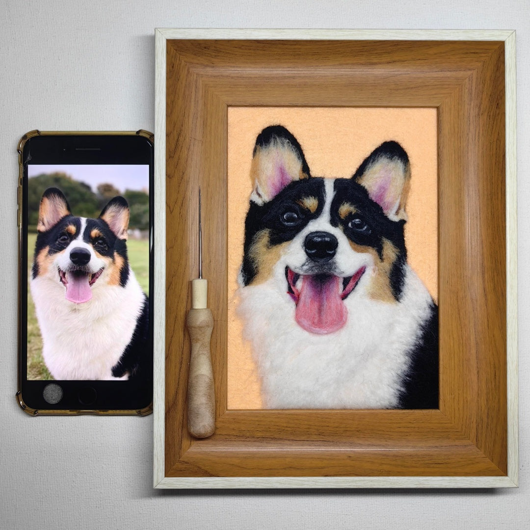 Wool felt Pet Photo Frame Portrait