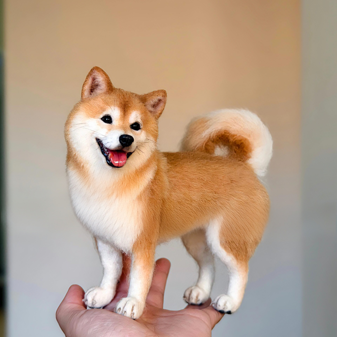 Custom Full Body Figurine Needle Felted Pet | Handmade Pet Memorial Gifts