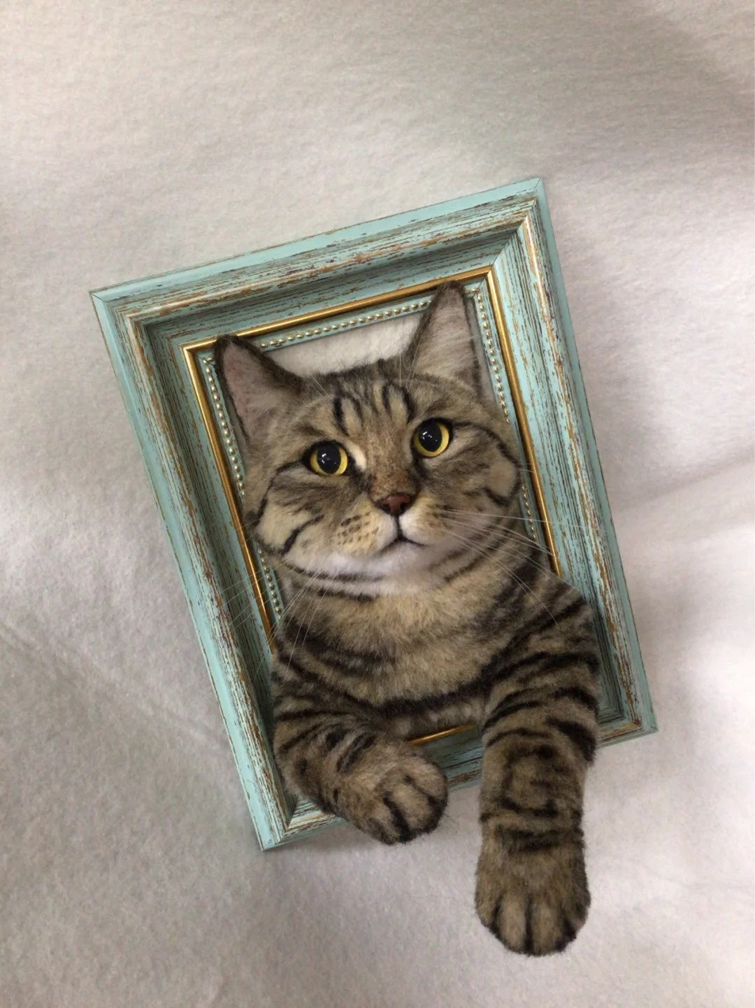 Custom Needle Felt 3D Pet Portrait-CAT