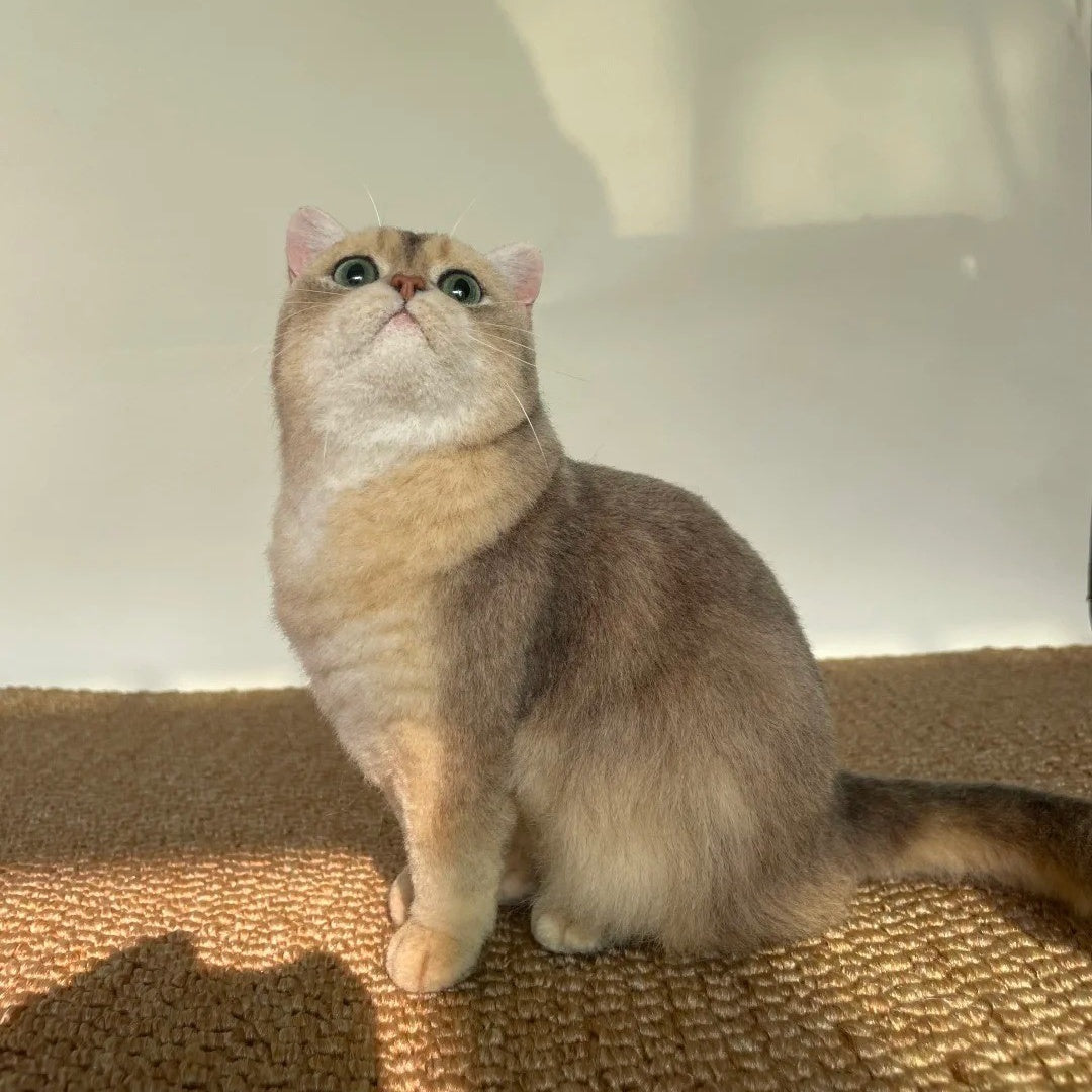 Custom Full Body Figurine Needle Felted Pet | Handmade Pet Memorial Gifts-CAT