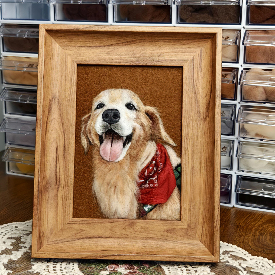 Wool felt Pet Photo Frame Portrait