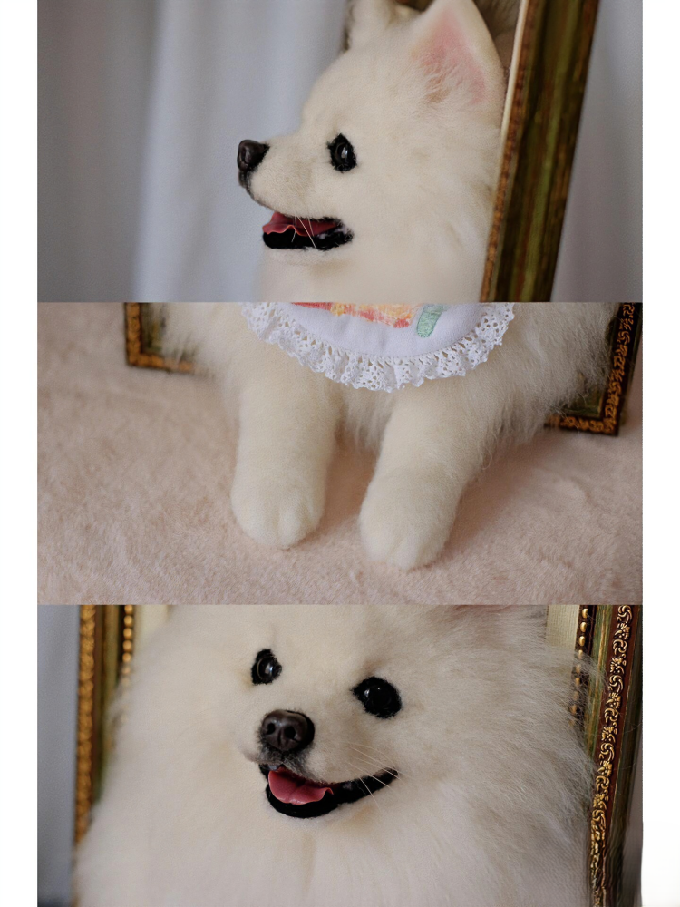 Custom Needle Felt 3D Pet Portrait-Dog