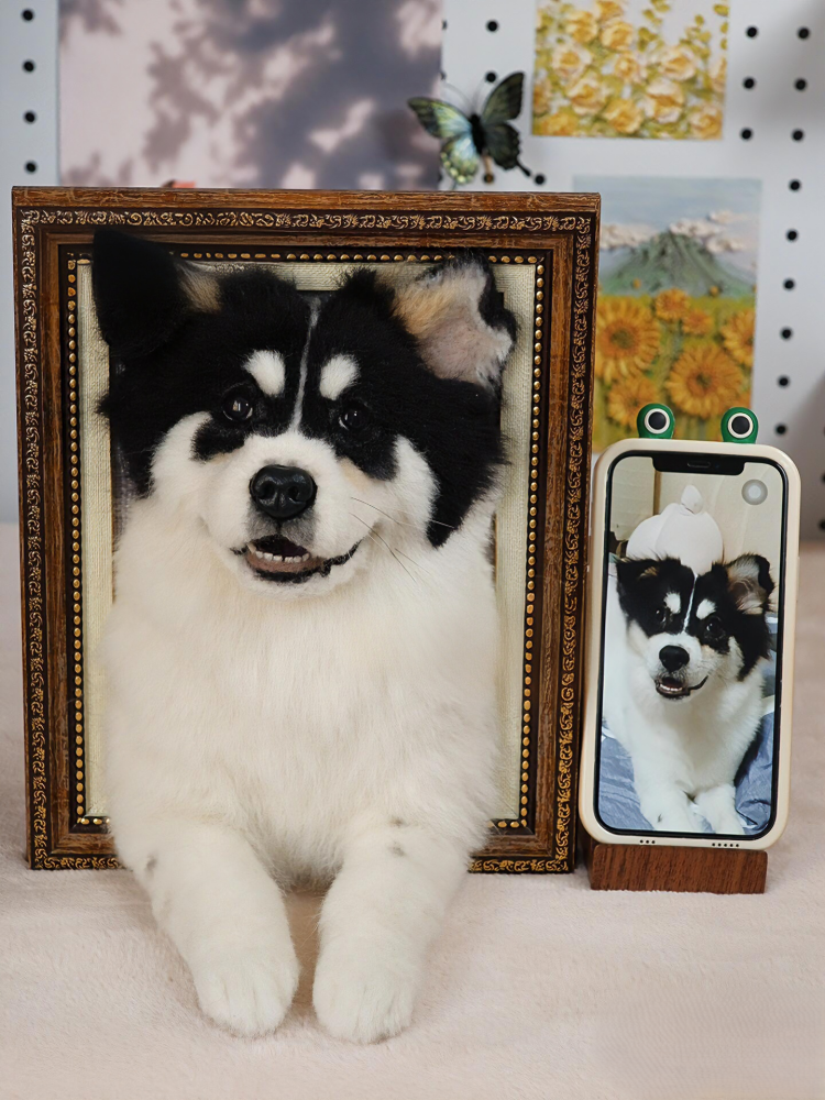 Custom Needle Felt 3D Pet Portrait-Dog